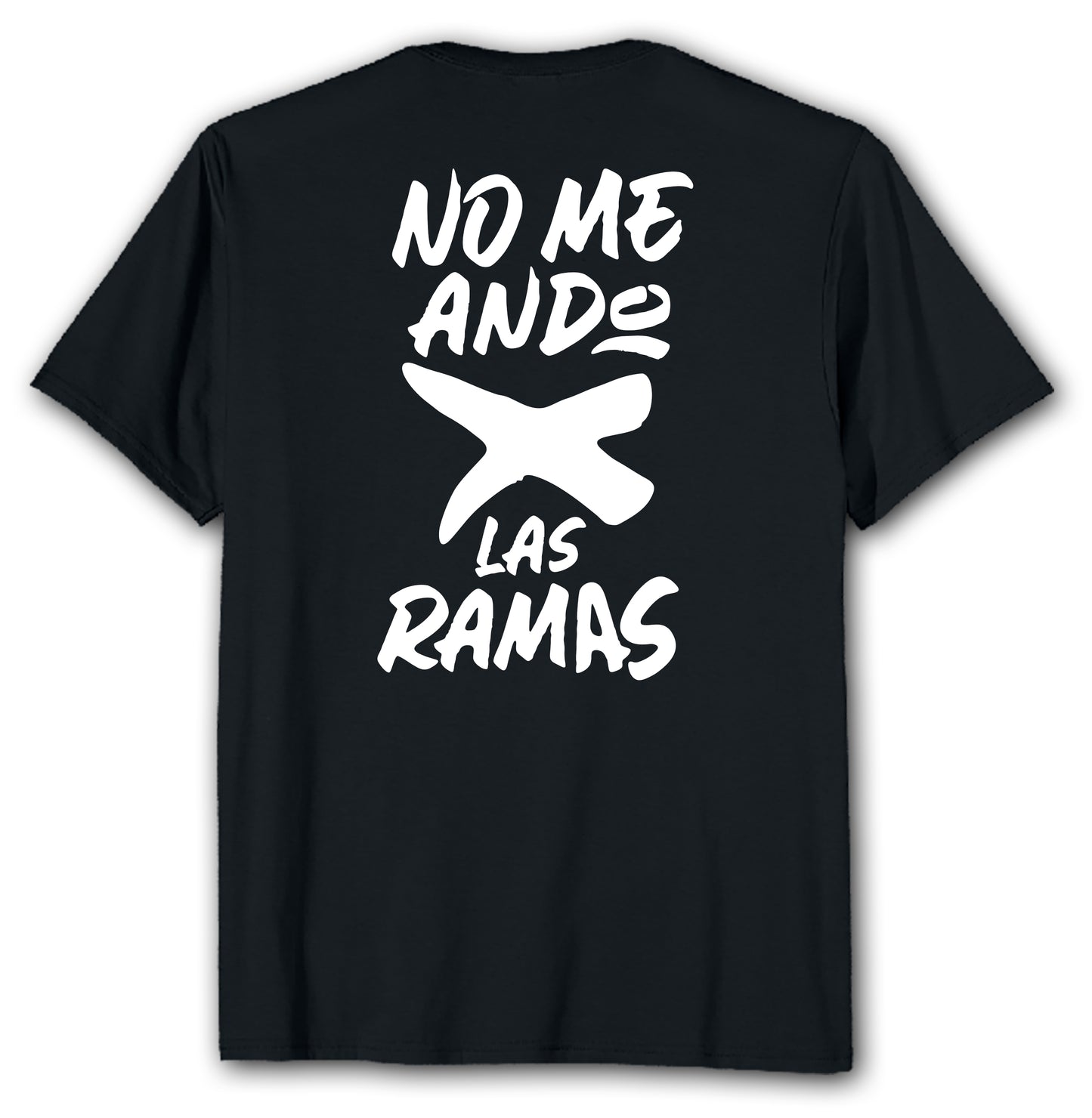 Camiseta negra "No me ando por las ramas"