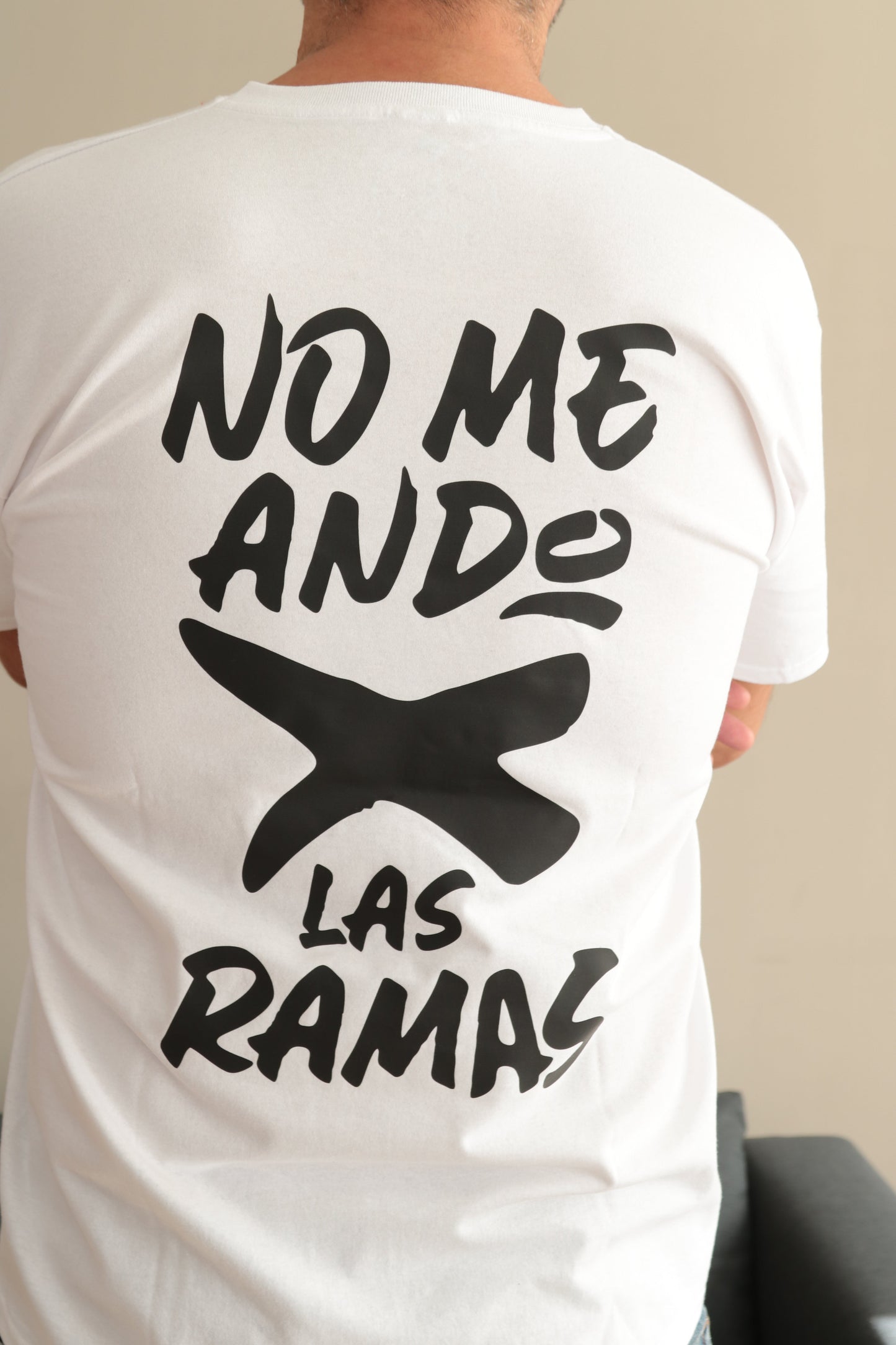 Camiseta blanca "No me ando por las ramas"