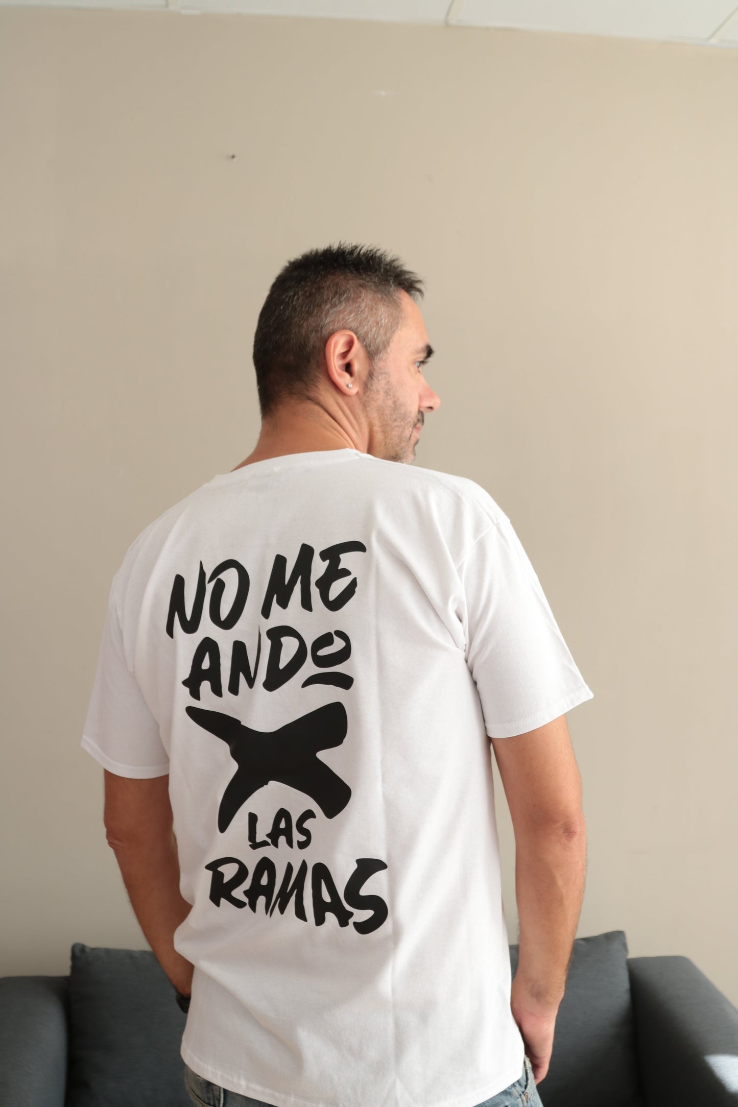 Camiseta blanca "No me ando por las ramas"